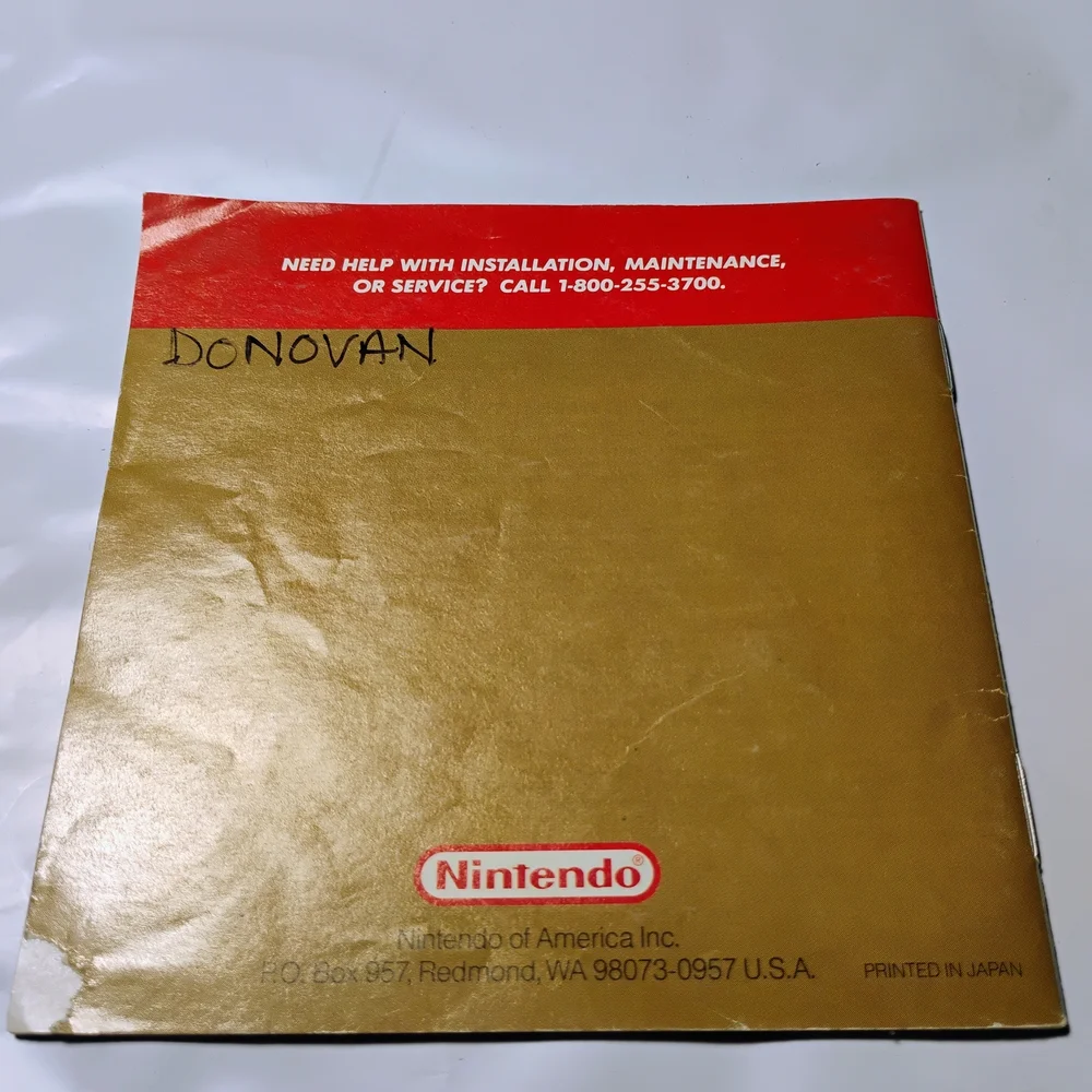 Nintendo Game Boy The Legend of Zelda: Link's Awakening Instruction Booklet